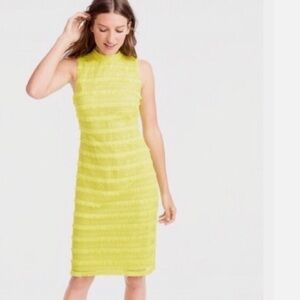 J.Crew Yellow Sleeveless Fringe Dress
